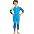 thumbnail image 4 of DIVE & SAIL Kids One Piece Long Sleeve Swimsuit Sun Protection Sunsuit Wetsuit, 4 of 13