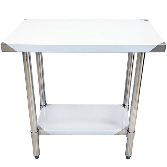 NSF Certified All Stainless Steel Work Table – Multiple Sizes Available 18x30 – Commercial Prep Table with Undershelf, 34''H