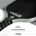 thumbnail image 3 of Franklin Sports Pro Pickleball Paddles - FS Tour Series Carbon Fiber Pickleball Paddles - Official USA Pickleball (USAPA) Approved Paddles - Tempo Pro Player Paddle - 16mm Polymer Core - Gray, 3 of 13