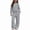 Gray, variant on ITSAME Girls 2 Piece Outfit Bow Print Fleece-Lined Hooded Sweatshirt and Wide Leg Pants Warm Casual Set Size 5T