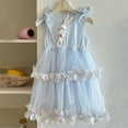 thumbnail image 4 of RUTAYY Children Girls Summer Dresses Casual Sleeveless Flowy Soft Elegant Boho Princess Dresses, Blue, 7-8 Years, 4 of 4