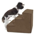 thumbnail image 4 of Majestic Pet Suede Pet Stairs 3 Steps Chocolate Machine Washable Removable Cover 18" x 16" x 15", 4 of 5