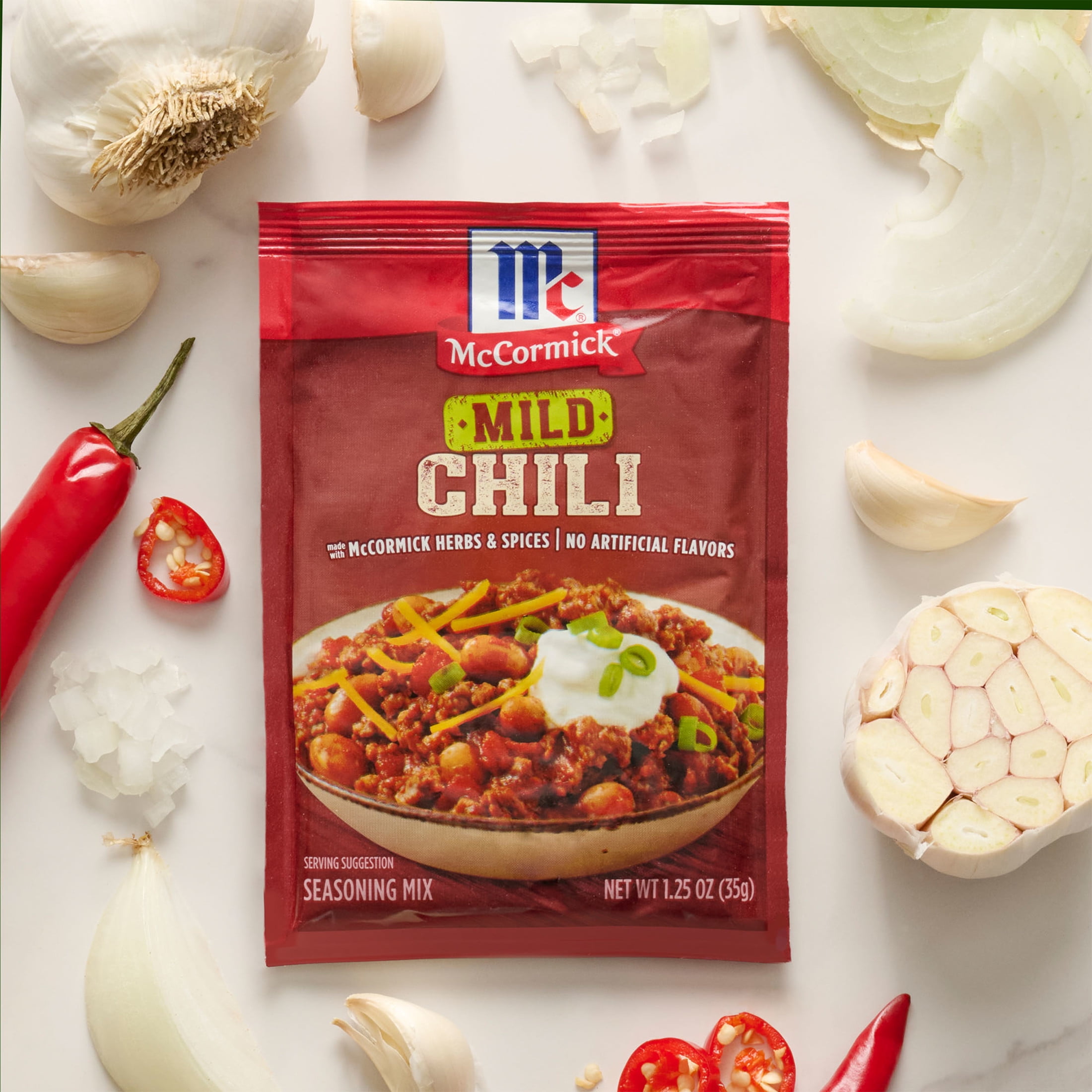 (24 pack) McCormick Mild Chili Seasoning Mix, 1.25 oz Packet