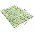 thumbnail image 2 of Waykingo Soft Avocado Flannel Throw, 50” x 60”, 2 of 4