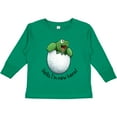 thumbnail image 3 of Inktastic Hello, I'm New Here Cute Baby Turtle Boys or Girls Long Sleeve Toddler T-Shirt, 3 of 5