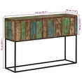 thumbnail image 2 of vidaXL Console Table 110x30x75 cm Solid Wood Reclaimed and Iron, 2 of 5
