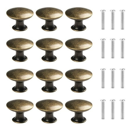 

12Pcs Drawer Knobs Round Cupboard Handle With Screw for Kitchen Bathroom Bedroom