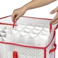 thumbnail image 3 of Caja de almacenamiento para adornos navideños Sattiyrch de plástico con 128 ranuras, 3 of 6