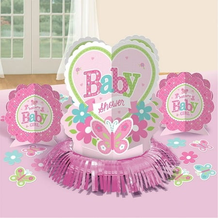 Welcome Little One Girl Table Decorating Kit Each Baby Shower
