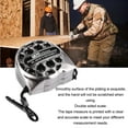 thumbnail image 3 of Stainless Steel Measuring Tape Double Sided Scale Hollow Design Retractable Metric Ruler, 3 of 7