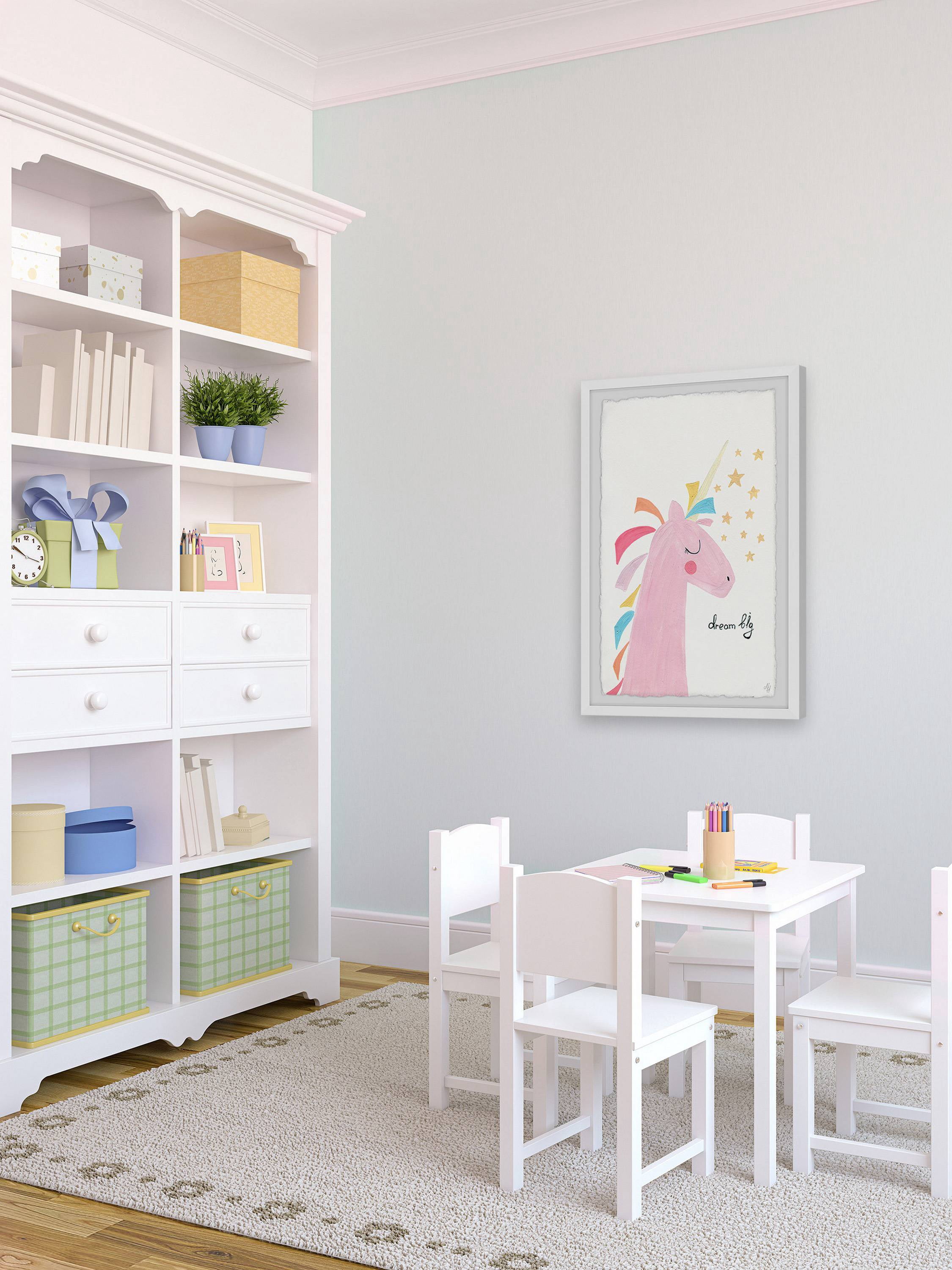 Marmont Hill Unicorn's Big Dream Framed Wall Art