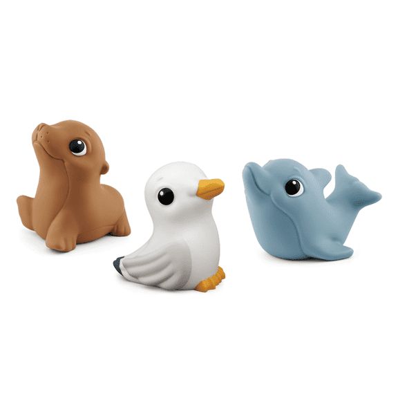 tonies My First Tonies: Ocean Set - Seagull, Seal and Dolphin Soft and Squeezable Audio Toy Figurines, Age Group 1 