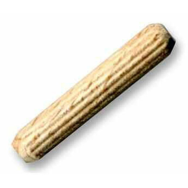 DURATOOL 8mm x 30mm MultiGrooved Wooden Dowels, 100 Pack