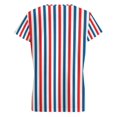 thumbnail image 6 of American Flag Blue Red White Women's Blouse Short Sleeve Women's Top T-Shirt Spring Summer Clothes, 6 of 7
