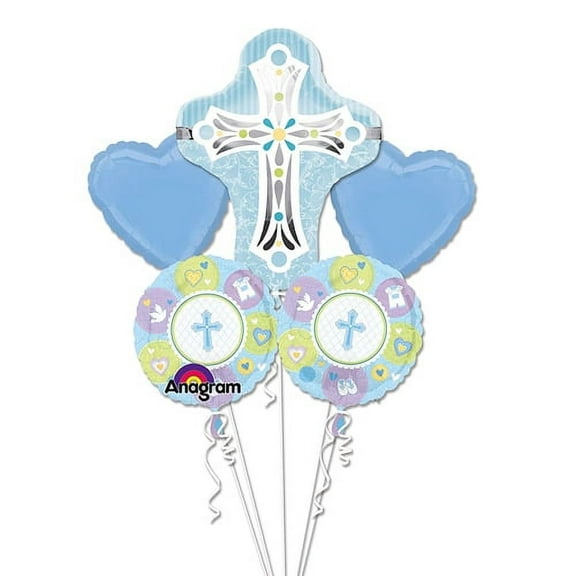 Loftus International A2-7307 Blue Cross Bouquet of Balloon