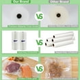 thumbnail image 2 of FungLam 8"x50' and 11"x50' Vacuum Sealer Bags, Food Storage Bags, Food Saver Rolls for Sealer, BPA Free&Freezer Safe, Vacuum Seal Rolls Compatible with Any Vacuum Sealers, 2 of 9