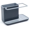 thumbnail image 1 of Gris Caddy - Organizador/almacenamiento para fregadero con escurridor integrado, soporte para esponja, cepillo, líquido lavavajillas y paño de cocina, extraíble, tamaño normal, 1 of 5