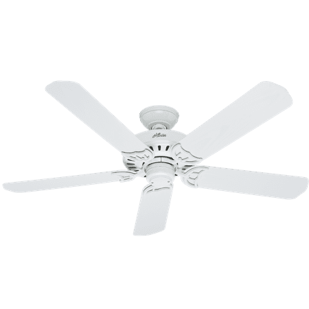 Hunter 52 Bridgeport White Ceiling Fan With Pull Chain Walmart Com