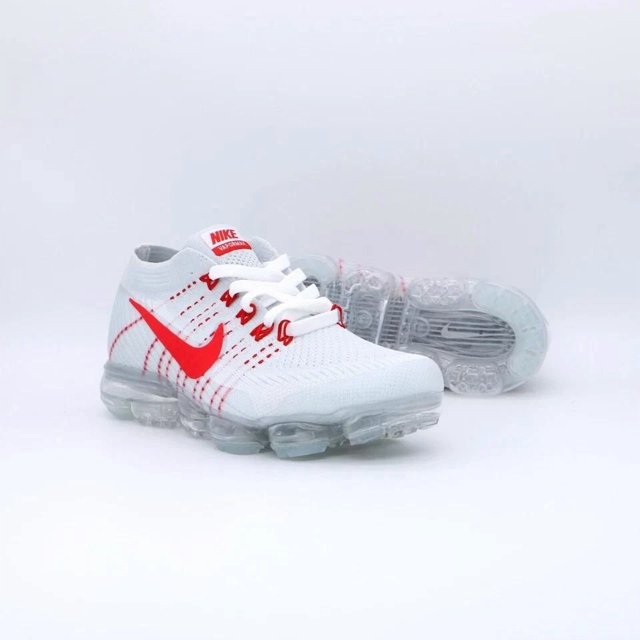 NEW Nike Air VaporMax Flyknit 2 White Red Men's shoes Free shipping