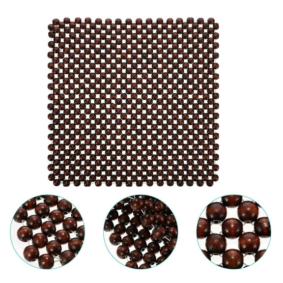 NICEXMAS 1 Pc Comfortable Seat Pads Wooden Beads Cushion Car Seat Cover Car Seat Cushions