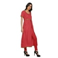 thumbnail image 3 of Moomaya Long Bollywood Designer Kurti WoMen's Solid Maxi Kurta Front Slit Tops, 3 of 6