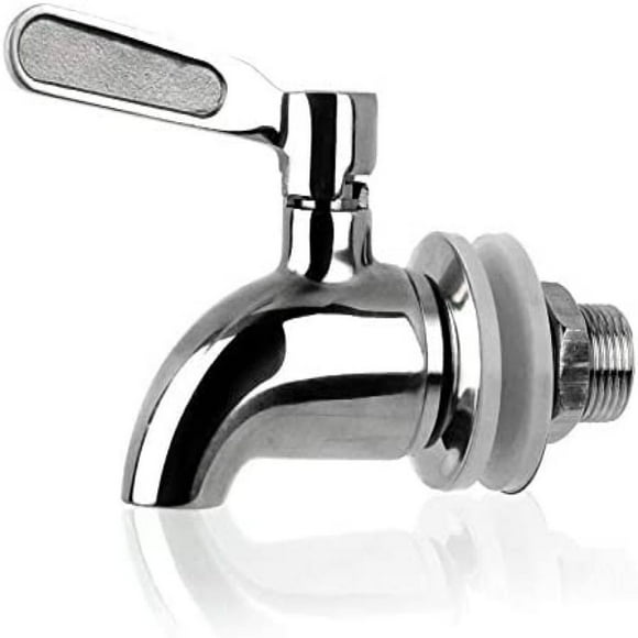 EIGTHTAIL Robinet en Acier Inoxydable Tru-Steel - Compatible avec les Systèmes BERKEY Alexapure Pro Pro ProPur & Distributeurs de Boissons avec 58 Ouvertures