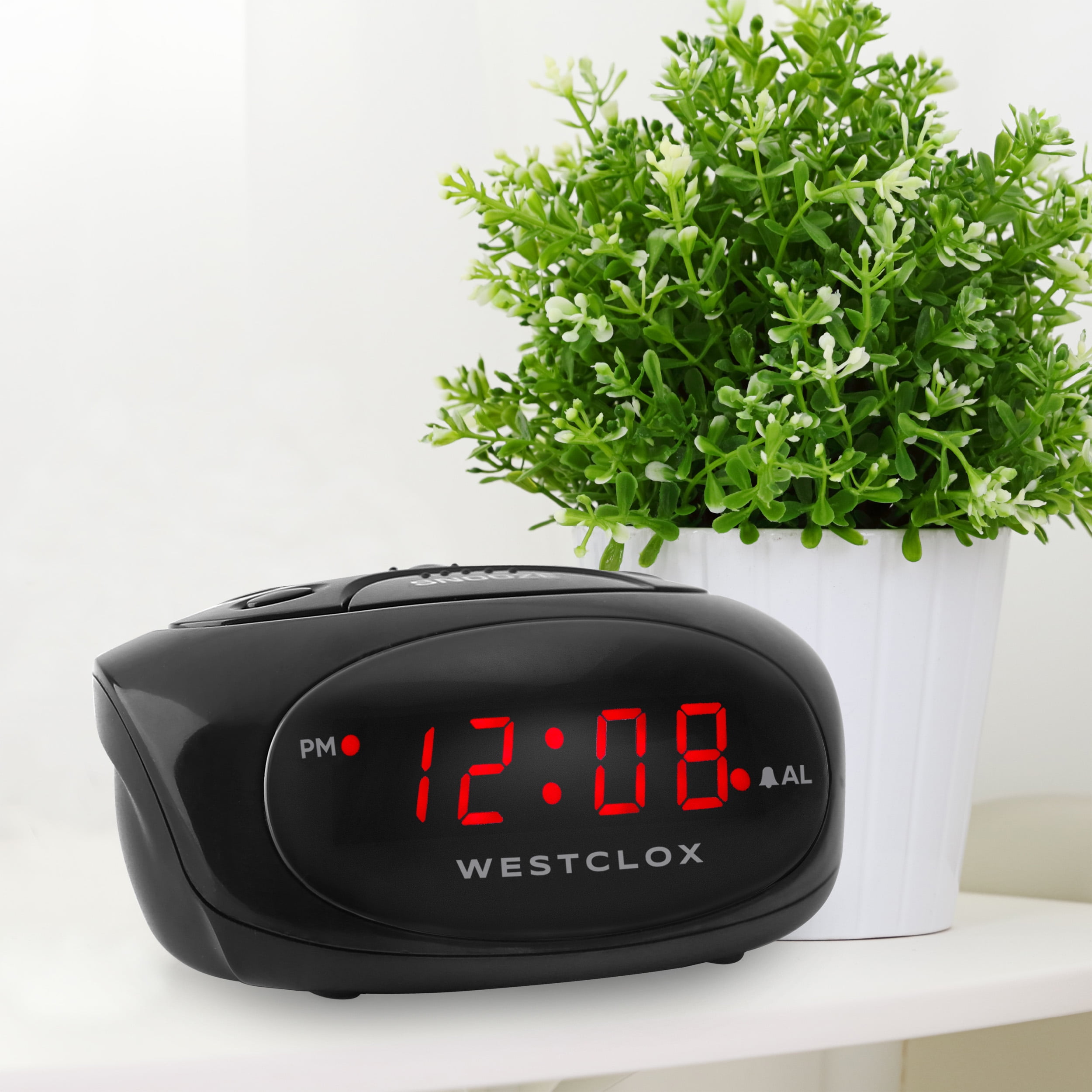 70044A Black Super Loud Electric Digital Alarm Clock with 0.6" Red LED Display