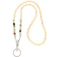 thumbnail image 4 of Lanyards for ID Badges, with Rubber Stoppers for Eyeglass Chain, Beaded Lanyard Eyeglass Chains for Women Lanyard for Keys A, 4 of 5