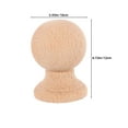 thumbnail image 2 of CTIRCHIU 2 Pcs Embouts de Lit en Bois Non Finis pour Escaliers, Support Décoratif Structurel Kaki, 2 of 8