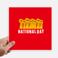 thumbnail image 1 of National Day Strong Nation Sticker Tags Wall Picture Laptop Decal Self adhesive, 1 of 1