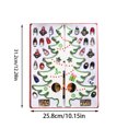 thumbnail image 5 of Mini Wooden Christmas Tree Tabletop Ornament for Desk and Shelf, Rustic Xmas Tree Decoration for Home Office, Small Holiday Display Decor for Winter Season 12.2Inch, 5 of 7
