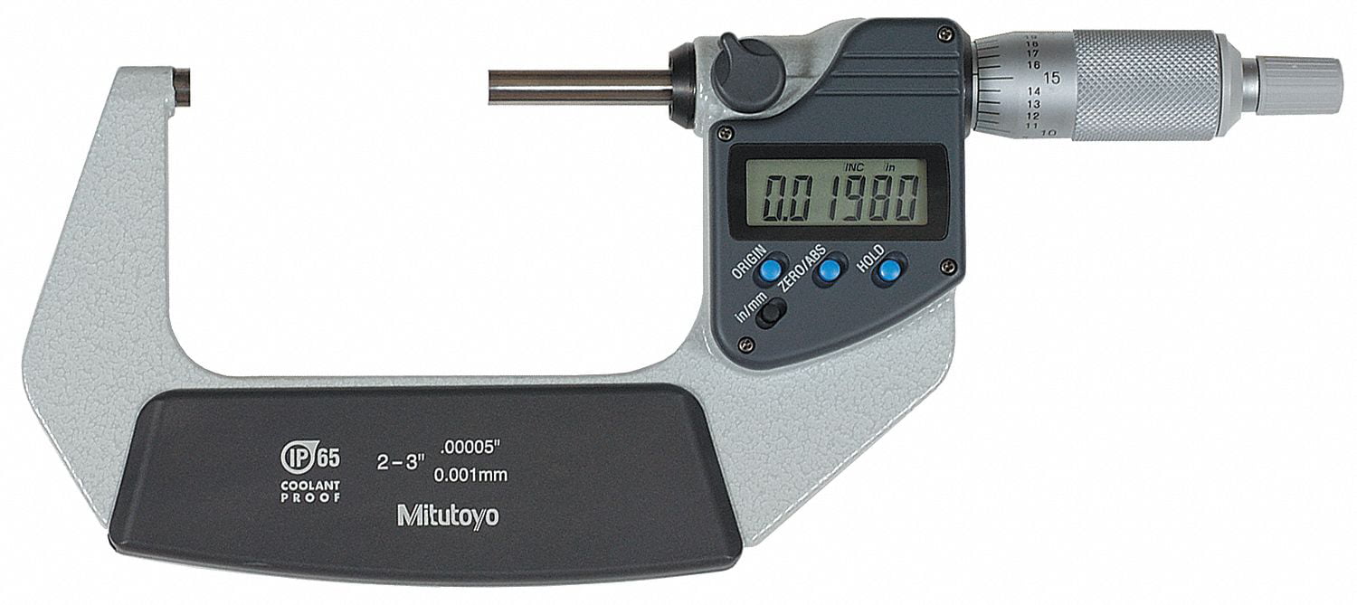 3 pc 0-3"/0.00005" Micrometer Digital Electronic Oustside X-Large LCD Individual 