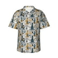thumbnail image 2 of Picia Llama and Cactus1 Gentle Cotton Regular Fit Short Sleeve Casual Hawaiian Shirt for Men-Medium, 2 of 9