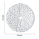 thumbnail image 3 of mfyjkho Falda Para Árbol De Navidad De Piel Sintética Blanca Con Estampado De Plumas, 35,43 Pulgadas De Diámetro, Tapete Para Decoración De Fiestas, 1 Paquete, 3 of 8
