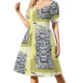 thumbnail image 2 of Vestido sin mangas de camisetas colombianas, vestido de verano, vestido de mujer coreano, vestido de verano para mujer, 2 of 8
