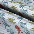 thumbnail image 3 of Springs Creative 18" x 21" Cotton Jurassic World Dino Stripe Precut Sewing & Craft Fabric, Multi-color, 3 of 3