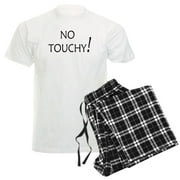 CafePress - No Touchy! Men's Light Pajamas - Men's Light Loose Fit Cotton Pajama Set