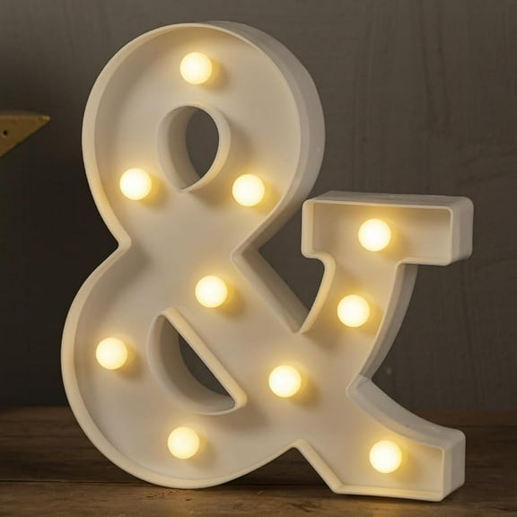 Light Up Numbers, LED Marquee Number Lights Sign 26 Alphabet and 10 Number for Party Bar Birthday, Light Up Letters Battery Powered Warm White Christmas Decoration Numbers Lights