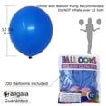 thumbnail image 3 of SeekLGT Blue Latex Balloons Helium Compatible Party Balloons Premium Latex Round Design for Birthday Wedding Celebration Decor, 3 of 4