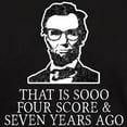 thumbnail image 3 of CafePress - Hipster Lincoln T Shirt - Men's Classic Graphic Cotton T-Shirt, 3 of 4