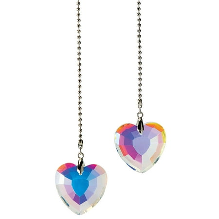 

Rainbow Glass Fan Pulls Set of 2