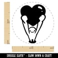 thumbnail image 2 of Little Guy Giving His Heart Love Romantic Valentine Self-Inking Rubber Stamp for Stamping Ink Stamper Crafting Planners - 1 inch Medium - Black Ink, 2 of 7