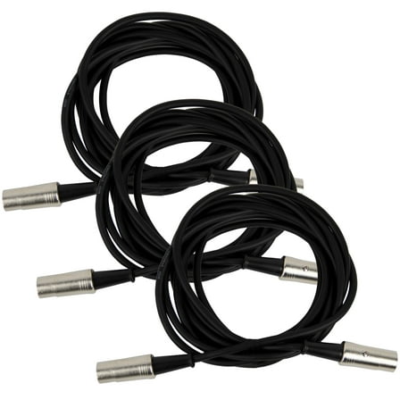 Gearlux MIDI Cable, 5 Pin, 10 Feet - 3 Pack