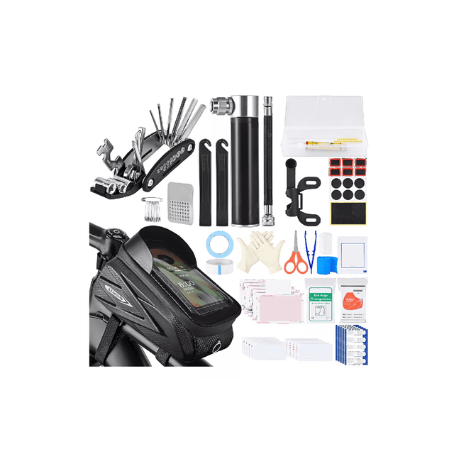Kit Herramientas De Emergencia Reparación De Bicicletas 76 pz