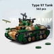 thumbnail image 3 of Tanque de batalla militar de los EE. UU., Sherman, Panzer, F4U-1, Corsair, modelo, bloques de construcción, WW2, vehículo del Ejército de la Guerra del Pacífico, figuras de soldado, juguete, 2023, 3 of 4