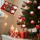 thumbnail image 5 of 6PCS Christmas Ornaments DIY Kit 5CM Festive Tree Decorations With Snowflake And Holiday Patterns Handmade Xmas Crafts Balls Hanging Decor, 5 of 6