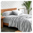 thumbnail image 2 of Full Extra Long Sheet Set - 1800 Ultra-Soft Microfiber Full XL Bed Sheets - Double Brushed - Deep Pockets - Easy Fit - 4 Piece Set - Bed Sheets (Full XL, French Grey), 2 of 9