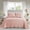 Peach, variant on Moonlight20015 King Quilt Set Reversible Lightweight Bedspread with 2 Shams All-Season Comfort in Peach