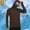 Brown, variant on Mens UPF 50+ Sun Protection Hoodie Plain Thumb Hole Stretchy Shirts for Commute, Summer Full Face Cover Breathable Shirts