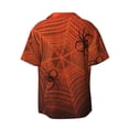 thumbnail image 4 of Goofa Spider Web Printed Men's Casual Short-sleeved Shirt,Lightweight Breathable Button-down,Summer Casual men's top,Versatile Fashion shirt-Medium, 4 of 7